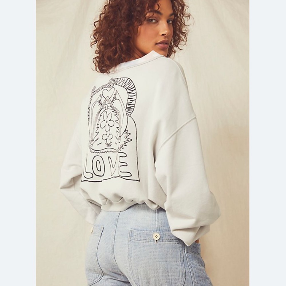 Free People Feel The Love Pullover